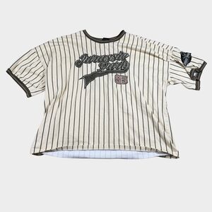 BoxLunch Jurassic Park Ian Malcolm 93 Baseball Jersey Pinstripe Mens 3XL